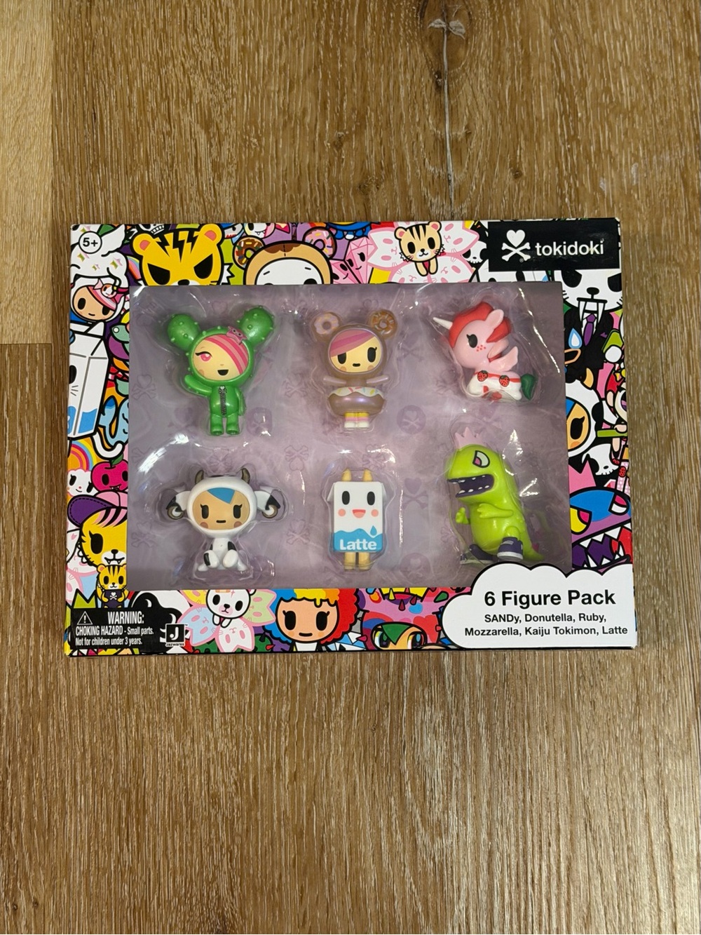 tokidoki 6-Figure Set - Green, Pink, White, Purple, Red
